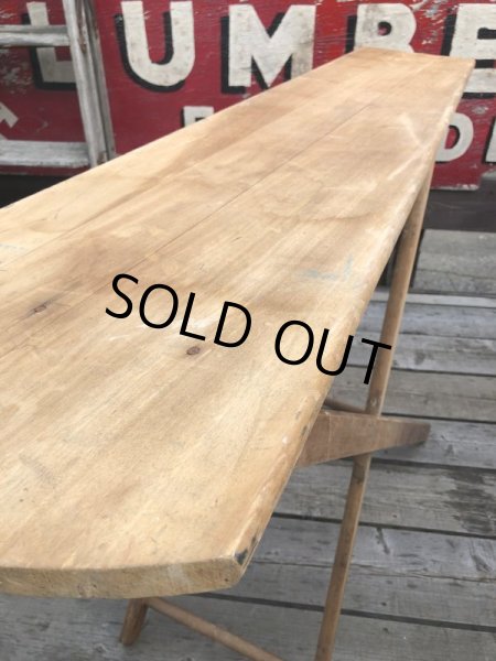 画像8: Vintage ARWOO Wooden Ironing Board Table (B648) (8)