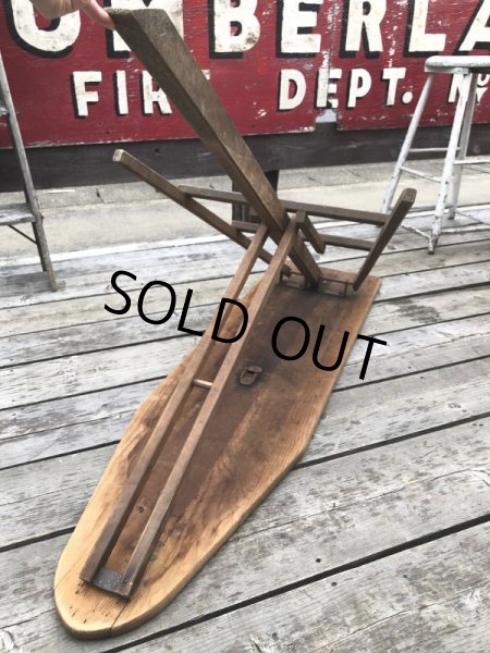 画像14: Vintage Stur-Dee Wooden Ironing Board Table (B649) (14)