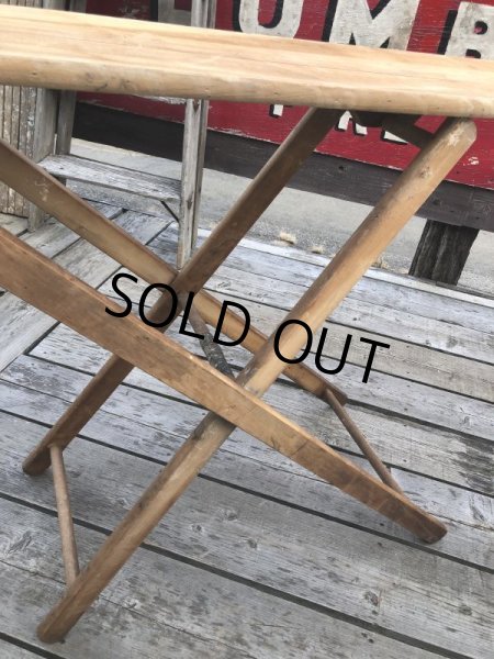 画像11: Vintage ARWOO Wooden Ironing Board Table (B648) (11)