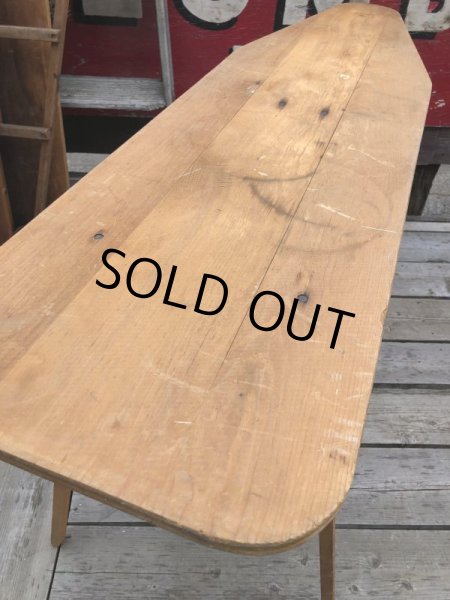 画像7: Vintage Wooden Ironing Board Table (B646) (7)
