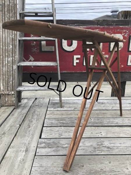 画像3: Vintage The  J. R. Clark Co Wooden Ironing Board Table (B647) (3)