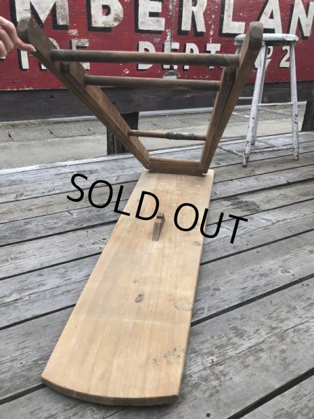 画像16: Vintage ARWOO Wooden Ironing Board Table (B648) (16)