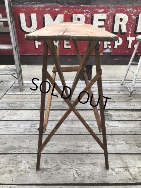 画像2: Vintage The  J. R. Clark Co Wooden Ironing Board Table (B647) (2)