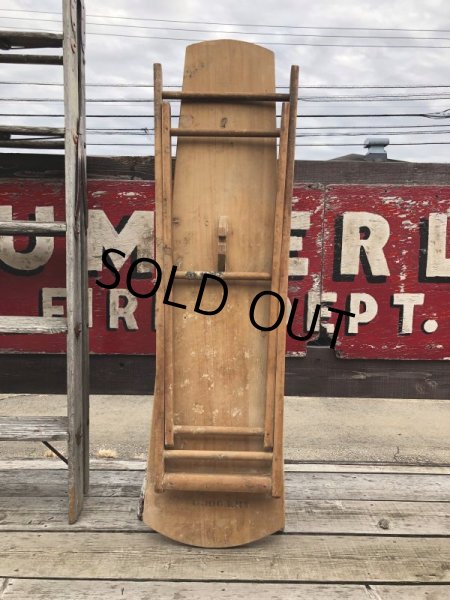 画像17: Vintage ARWOO Wooden Ironing Board Table (B648) (17)