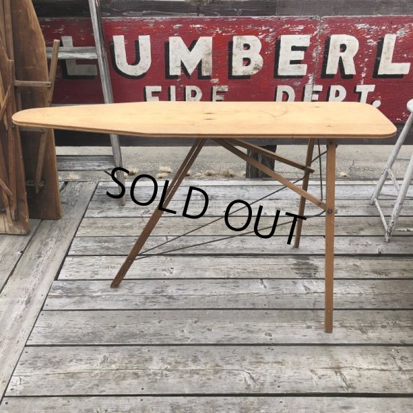 画像5: Vintage Wooden Ironing Board Table (B646) (5)