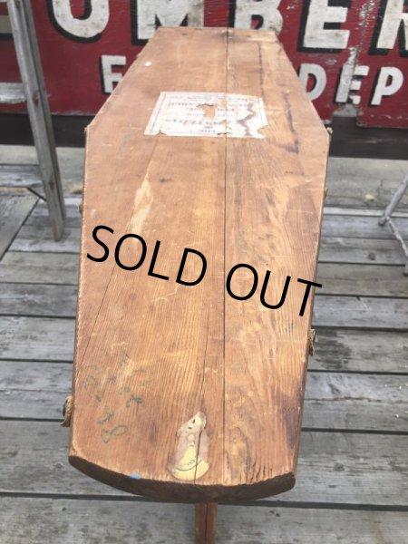 画像8: Vintage The  J. R. Clark Co Wooden Ironing Board Table (B647) (8)