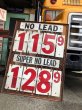 画像19: 【店舗引き取り限定】 Vintage Large Gas Station Metal Gas Prices Sign (B650) (19)