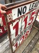 画像14: 【店舗引き取り限定】 Vintage Large Gas Station Metal Gas Prices Sign (B650) (14)