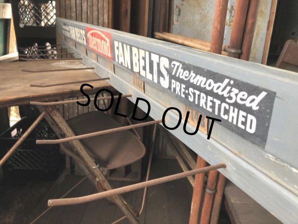 画像11: Vintage Advertising Thermoid Fan Belt Wooden Store Display Rack (B651) (11)