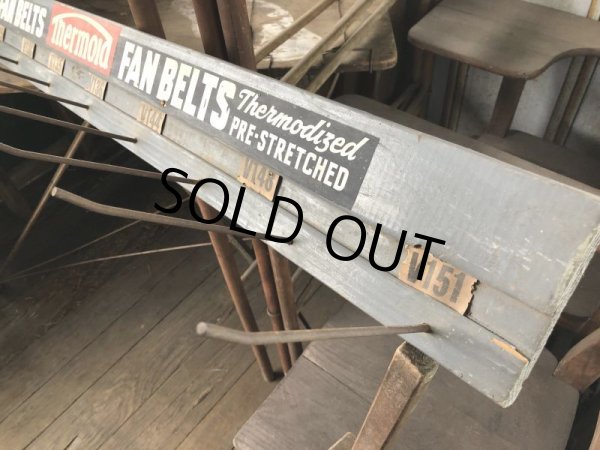 画像20: Vintage Advertising Thermoid Fan Belt Wooden Store Display Rack (B651) (20)