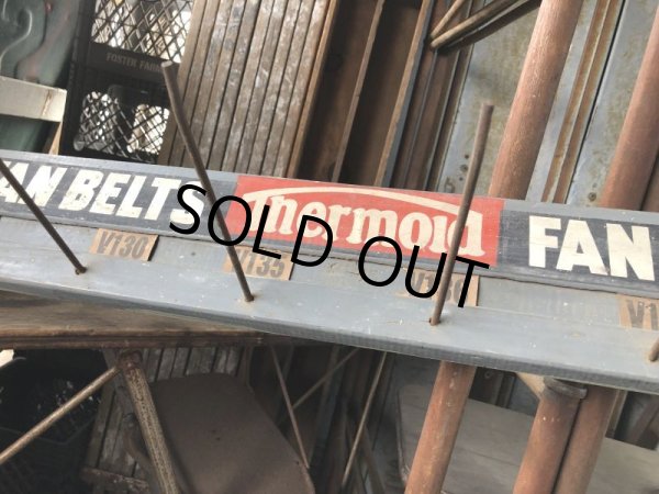 画像19: Vintage Advertising Thermoid Fan Belt Wooden Store Display Rack (B651) (19)