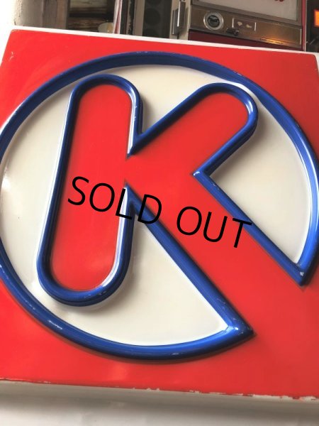 画像10: Vintage U.S.A Circle K Convenience Store & Gas Station Sign 84x85cm (B661) (10)