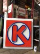 画像1: Vintage U.S.A Circle K Convenience Store & Gas Station Sign 84x85cm (B661) (1)