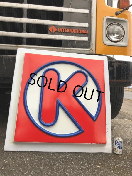 画像14: Vintage U.S.A Circle K Convenience Store & Gas Station Sign 84x85cm (B661) (14)