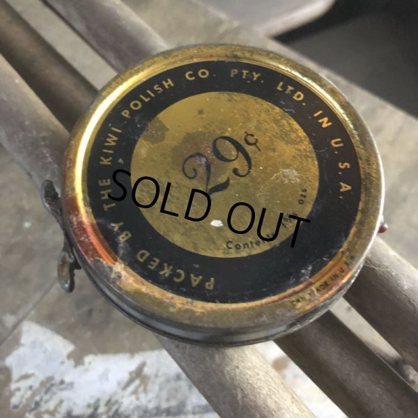 画像4: Vintage KIWI Boot Polish Tin Can MID TAN (B665) (4)