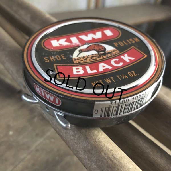 画像3: Vintage KIWI Shoe Polish Tin Can BLACK (B664) (3)