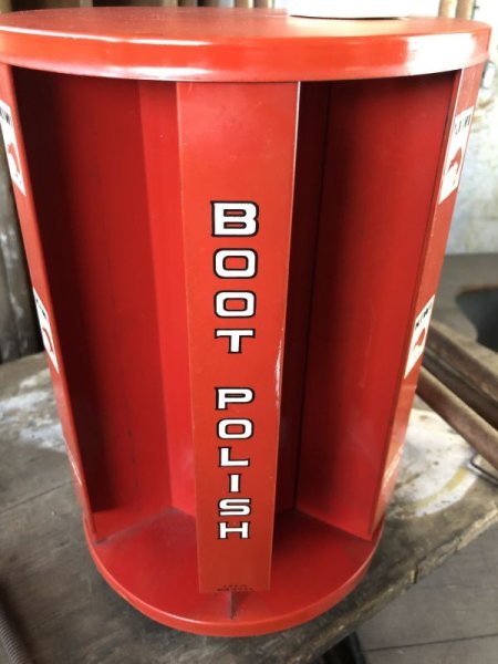 画像17: 50s Vintage Kiwi Boot Polish Store Counter Display Rotating Rack (B666) (17)