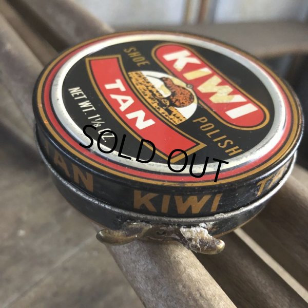 画像3: Vintage KIWI Shoe Polish Tin Can TAN (B663) (3)