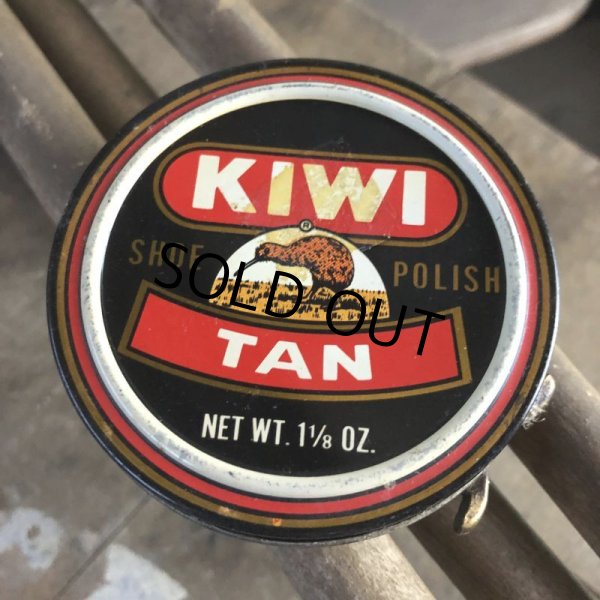 画像2: Vintage KIWI Shoe Polish Tin Can TAN (B663) (2)