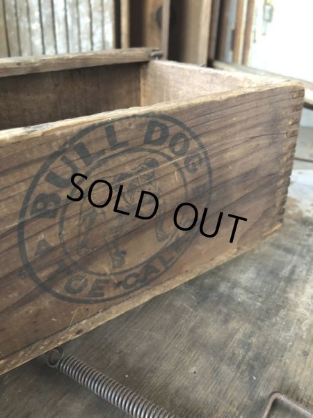 画像11: Antique Phoenix Bull Gog Toe Calks Wooden Box (B667) (11)