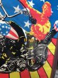 画像12: Vintage 60s Easy Rider Peter Fonda Super Cycle Psychedelic Poster w/Frame (B669) (12)