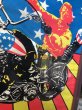 画像12: Vintage 60s Easy Rider Peter Fonda Super Cycle Psychedelic Poster w/Frame (B669) (12)