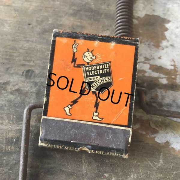 画像1: Vintage Reddy Kilowatt Matchbook (B676) (1)