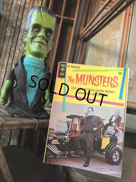 画像26: 60s Vintage Mattel The Munsters TV Show Herman Tanking Hand Puppet Doll (B686) (26)
