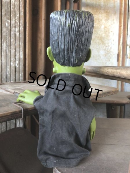 画像3: 60s Vintage Mattel The Munsters TV Show Herman Tanking Hand Puppet Doll (B686) (3)