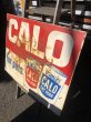 画像4: 60s Vintage CALO Pets Food & El Rancho Beer Advertising Store Display Double Side Sign (B688) (4)