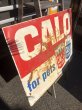 画像10: 60s Vintage CALO Pets Food & El Rancho Beer Advertising Store Display Double Side Sign (B688) (10)