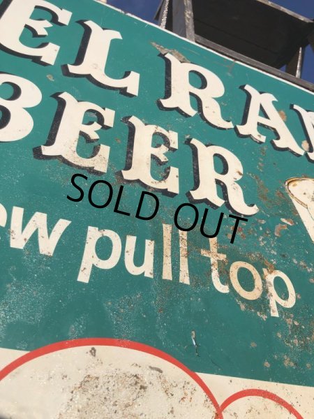 画像16: 60s Vintage CALO Pets Food & El Rancho Beer Advertising Store Display Double Side Sign (B688) (16)