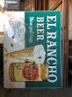 画像24: 60s Vintage CALO Pets Food & El Rancho Beer Advertising Store Display Double Side Sign (B688) (24)