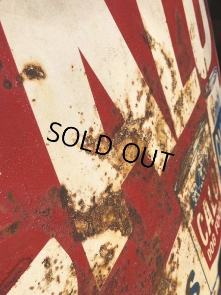 画像5: 60s Vintage CALO Pets Food & El Rancho Beer Advertising Store Display Double Side Sign (B688) (5)