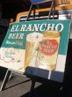 画像14: 60s Vintage CALO Pets Food & El Rancho Beer Advertising Store Display Double Side Sign (B688) (14)