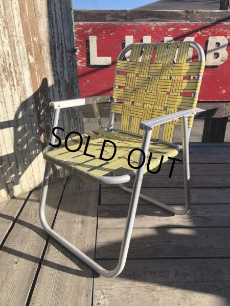画像3: 60s Vintage Folding Lawn Chair YxB (B692) (3)