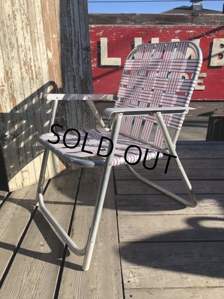 画像3: 60s Vintage Folding Lawn Chair WxR (B691) (3)