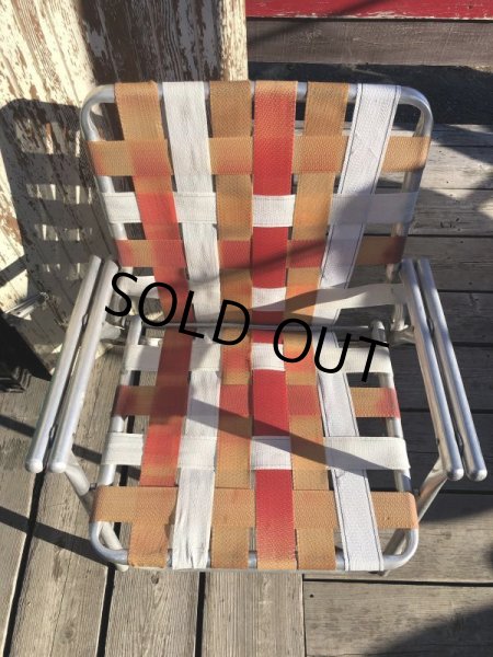 画像11: 60s Vintage Folding Lawn Chair RxW (B689) (11)