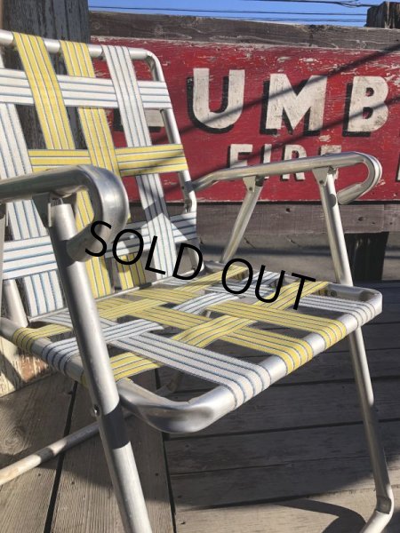 画像7: 60s Vintage Folding Lawn Chair YxW (B690) (7)
