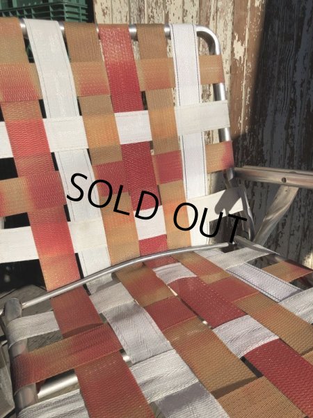 画像9: 60s Vintage Folding Lawn Chair RxW (B689) (9)