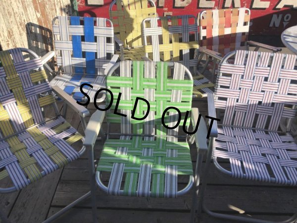 画像14: 60s Vintage Folding Lawn Chair WxR (B691) (14)