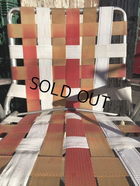 画像10: 60s Vintage Folding Lawn Chair RxW (B689) (10)