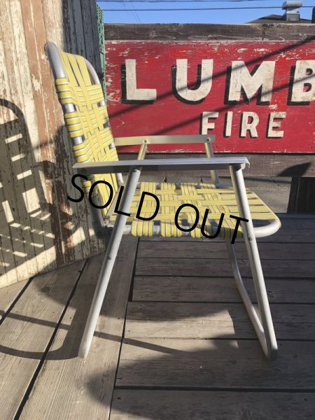 画像5: 60s Vintage Folding Lawn Chair YxB (B692) (5)