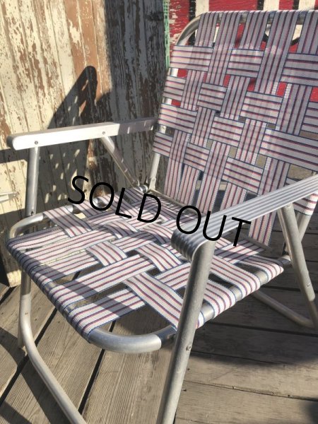 画像9: 60s Vintage Folding Lawn Chair WxR (B691) (9)