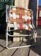 画像12: 60s Vintage Folding Lawn Chair RxW (B689) (12)