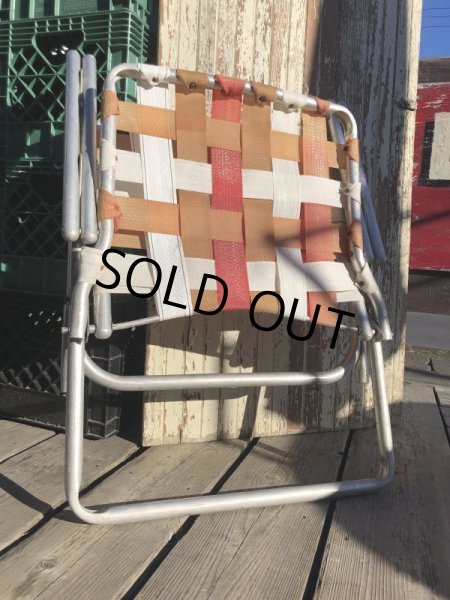 画像12: 60s Vintage Folding Lawn Chair RxW (B689) (12)