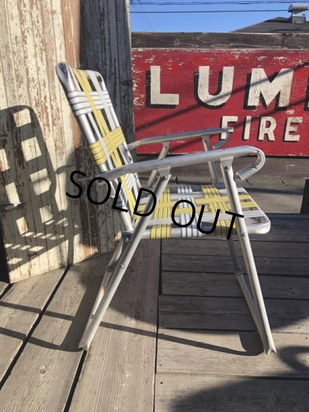 画像5: 60s Vintage Folding Lawn Chair YxW (B690) (5)
