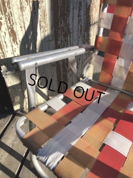 画像7: 60s Vintage Folding Lawn Chair RxW (B689) (7)