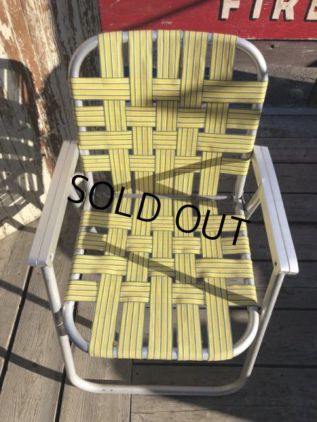 画像2: 60s Vintage Folding Lawn Chair YxB (B692) (2)
