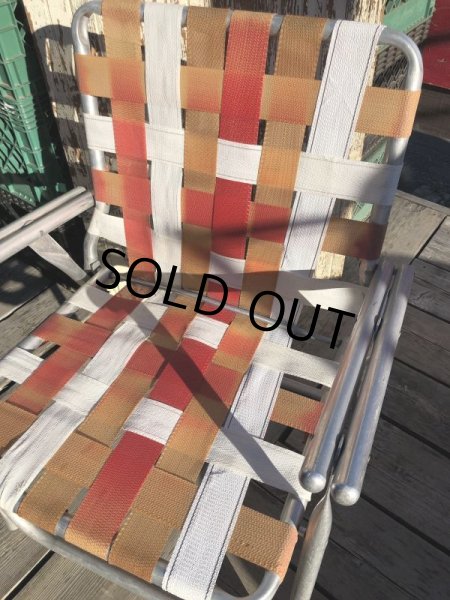 画像8: 60s Vintage Folding Lawn Chair RxW (B689) (8)